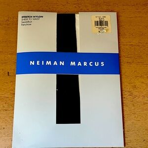 Five pair Neiman Marcus black sheer pantyhose